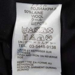 Pre Owned Givenchy Black Jersey Star Motif Embroidered T-Shirt XL