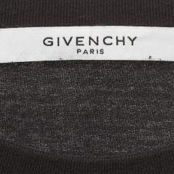 Pre Owned تي شيرت جيفنشي نصف كم قطن طباعة أسود مقاس متوسط