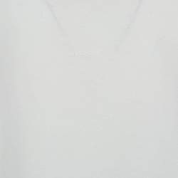 Pre Owned تي شيرت جيفنشي جيرسي بشعار مطرز أبيض مقاس متوسط - ميديم