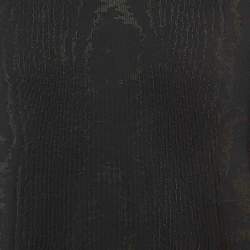 Pre Owned Givenchy Black Jacquard Knit Crewneck Sweatshirt M