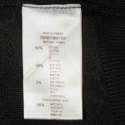 Pre Owned Givenchy Black Jacquard Knit Crewneck Sweatshirt M