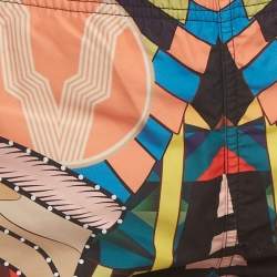 Pre Owned Givenchy Multicolour Abstract Print Nylon Swim Shorts XS
