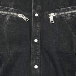 Pre Owned Givenchy Black Faded Effect Denim Shirt L
