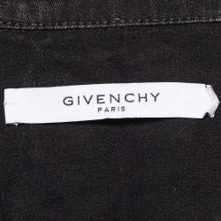 Pre Owned Givenchy Black Faded Effect Denim Shirt L