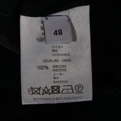 مملوكة مسبقًا Givenchy Black Logo Striped Nylon Trousers M