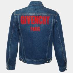 مملوكة مسبقًا Givenchy Blue Denim Button Front Jacket L