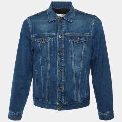 مملوكة مسبقًا Givenchy Blue Denim Button Front Jacket L
