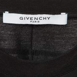 Pre Owned Givenchy Black The Monkey Brothers Print Cotton Crew Neck T-Shirt M