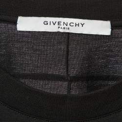 Pre Owned Givenchy Black Monkey printed Cotton Knit T-Shirt L