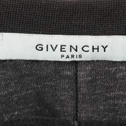 مملوكة مسبقًا Givenchy Black Logo Printed Cotton Knit Oversized T-Shirt S