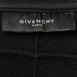 Pre Owned Givenchy Black Rotweiler Printed Cotton Knit Sweatshirt XS