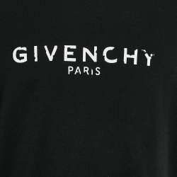 مملوكة مسبقًا Givenchy Black Logo Print Jersey Oversized T-Shirt XL