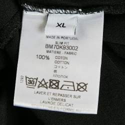 مملوكة مسبقًا Givenchy Black Logo Print Jersey Oversized T-Shirt XL