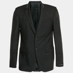 مملوكة مسبقًا Givenchy Black Wool Blend Regular Fit Blazer XL