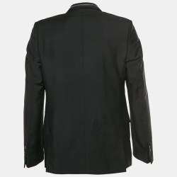 Pre Owned Givenchy Black Wool Blend Regular Fit Blazer XL