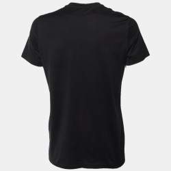 Pre Owned Givenchy Black The Monkey Brothers Print Cotton Crew Neck T-Shirt M
