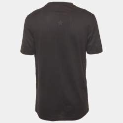 Pre Owned Givenchy Black Printed Jersey Crewneck T-Shirt XS
