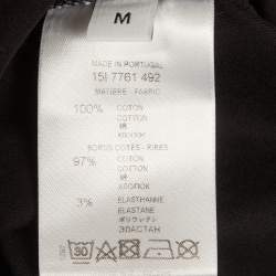 Pre Owned Givenchy Black Printed Jersey Short Sleeve T-Shirt M 