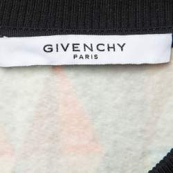 Pre Owned Givenchy Multicolor Abstract Print Cotton Knit Sweatshirt L