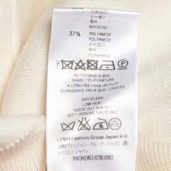 Pre Owned Givenchy Cream 4G Pattern Wool Blend Knitted Sweater L