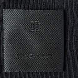 Pre Owned Givenchy Black Cotton Jersey Padlock Detail Zip Up Hoodie L