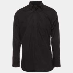 Pre Owned Givenchy Black Cotton Long Sleeve Shirt L 