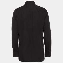 مملوكة مسبقًا Givenchy Black Cotton Long Sleeve Shirt L 