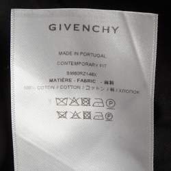 مملوكة مسبقًا Givenchy Black Cotton Long Sleeve Shirt L 