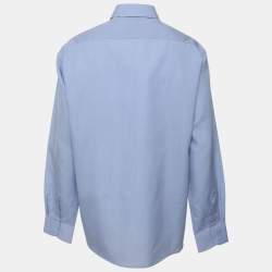 Pre Owned Givenchy Monsieur Blue Cotton Long Sleeve Shirt XXXL