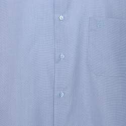 Pre Owned Givenchy Monsieur Blue Cotton Long Sleeve Shirt XXXL
