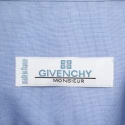 Pre Owned Givenchy Monsieur Blue Cotton Long Sleeve Shirt XXXL