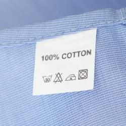 Pre Owned Givenchy Monsieur Blue Cotton Long Sleeve Shirt XXXL