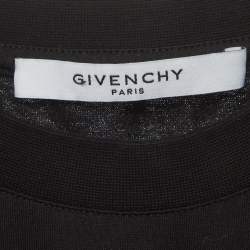Pre Owned Givenchy Black Logo Dragon Graphic Jersey T-Shirt M