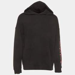 Pre Owned Givenchy Black Jersey Long Sleeve Hoodie XL