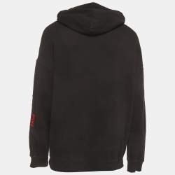 Pre Owned Givenchy Black Jersey Long Sleeve Hoodie XL