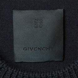 Pre Owned Givenchy Black 4G Logo Cotton Knit Pullover M