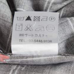 Pre Owned Givenchy Black Check Print Cotton Long Sleeve Shirt L