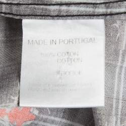 Pre Owned Givenchy Black Check Print Cotton Long Sleeve Shirt L