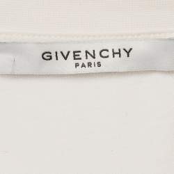 مملوكة مسبقًا Givenchy White Logo Print Jersey World Tour T-Shirt XXL