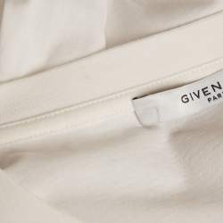 مملوكة مسبقًا Givenchy White Logo Print Jersey World Tour T-Shirt XXL