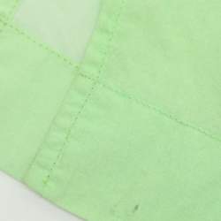 Pre Owned Givenchy Green 4G Lock Graphic Poplin Hawaiian Short Sleeve Boxy Fit Shirt M