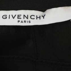 مملوكة مسبقًا Givenchy Black Destroyed Effect Cotton Logo Print T-Shirt XS