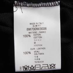 Pre Owned Givenchy Paris Black Cotton Pique Short Sleeve Polo T-Shirt M