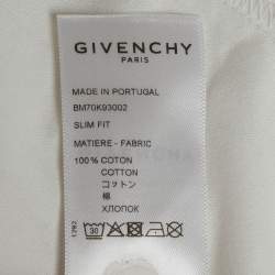 Pre Owned Givenchy White Printed Jersey Short Sleeve Crewneck T-Shirt XL 