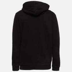 Pre Owned Givenchy Black Faded Rottweiler Print Jersey Hooded Sweatshirt M