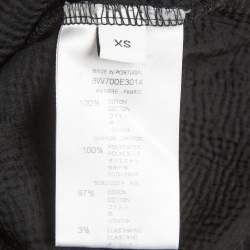Pre Owned Givenchy Black Logo Graphic Distressed Jersey Sweatshirt XS