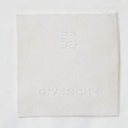 Pre Owned Givenchy White Gothic Print Jersey Oversized T-Shirt S