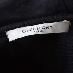 Givenchy Black Knit Layered Hooded Sweatshirt M