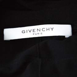Pre Owned Givenchy Black Cotton Jersey Knit Circular Mirror Embellished Columbian Fit T-Shirt XXS