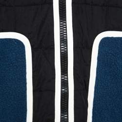 Pre Owned Givenchy Black Contrast Pocket Detail Quilted Bomber Jacket L